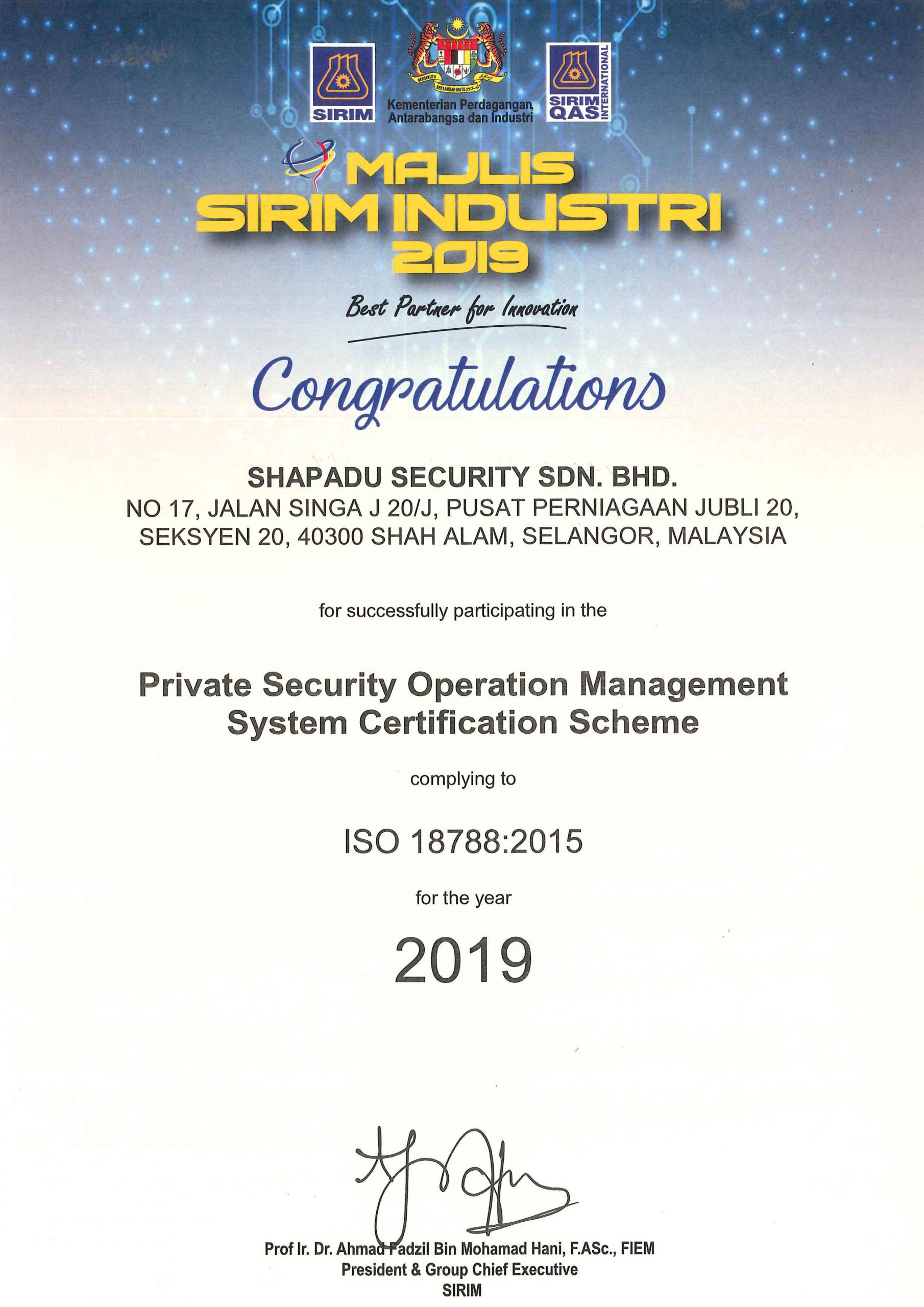 About – Shapadu Security Sdn Bhd